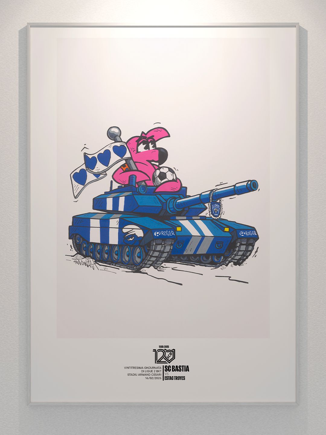Affiche SC Bastia - Estac Troyes -16 Février