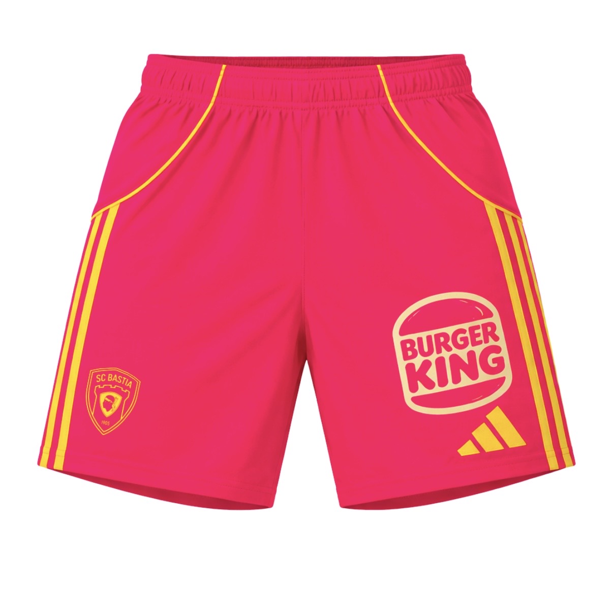 Short Gardien Rose/ Jaune
