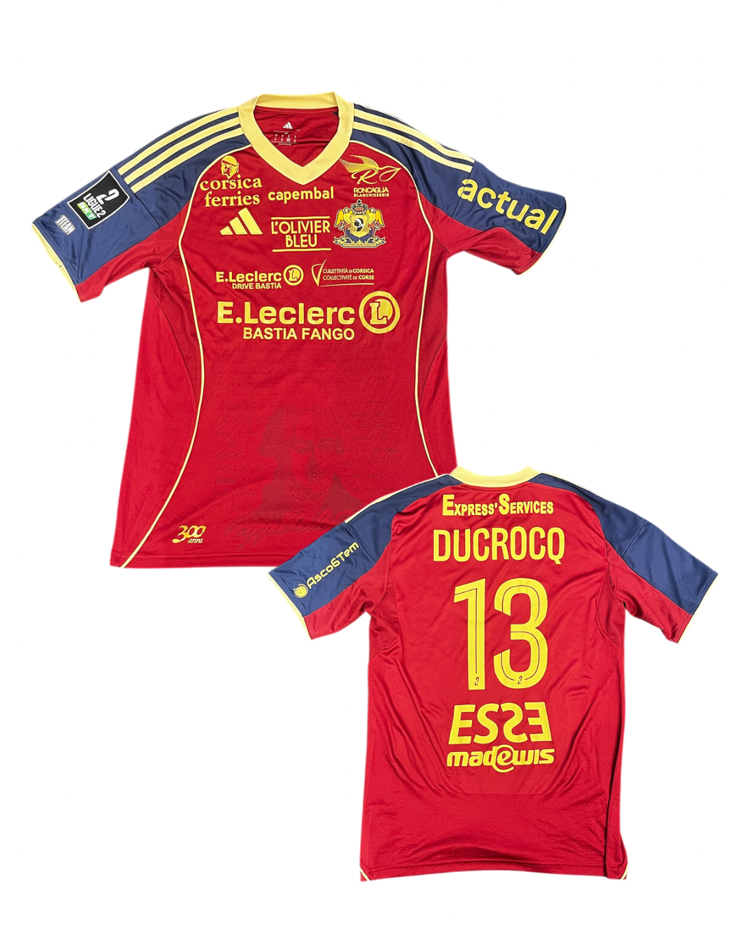 Maillot porté Pau- Bastia  / DUCROCQ TOM