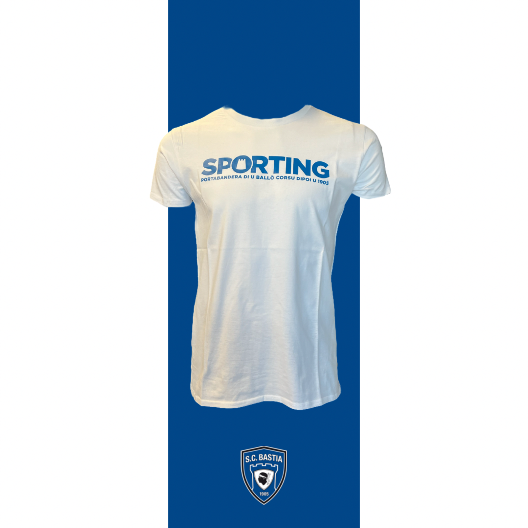 T shirt Sporting - Blanc